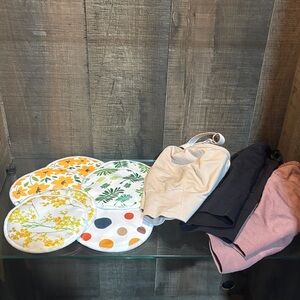 Nursing bras and breast pads